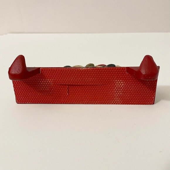 Vtg MCF Mickey Minnie Mouse Cast Iron Double Stocking Holder Flaws - Picture 6 of 16